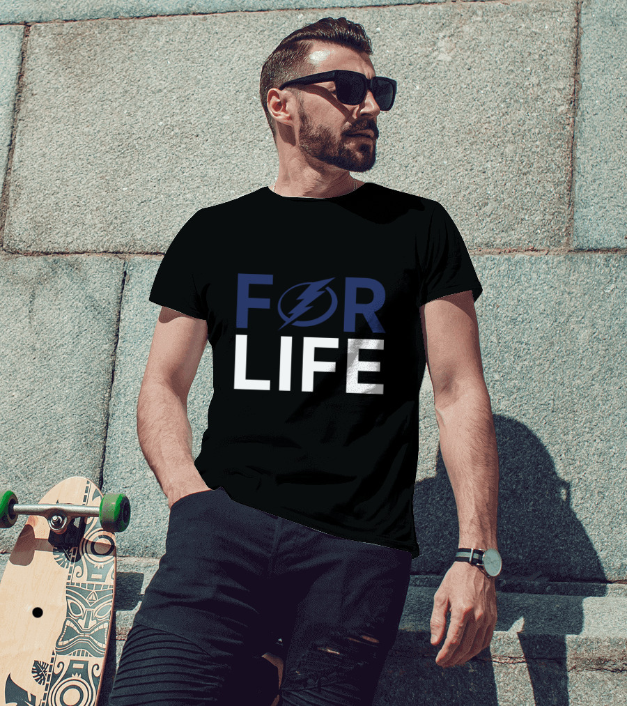 For Life Tampa Bay Lightning Enthusiasts T-Shirt