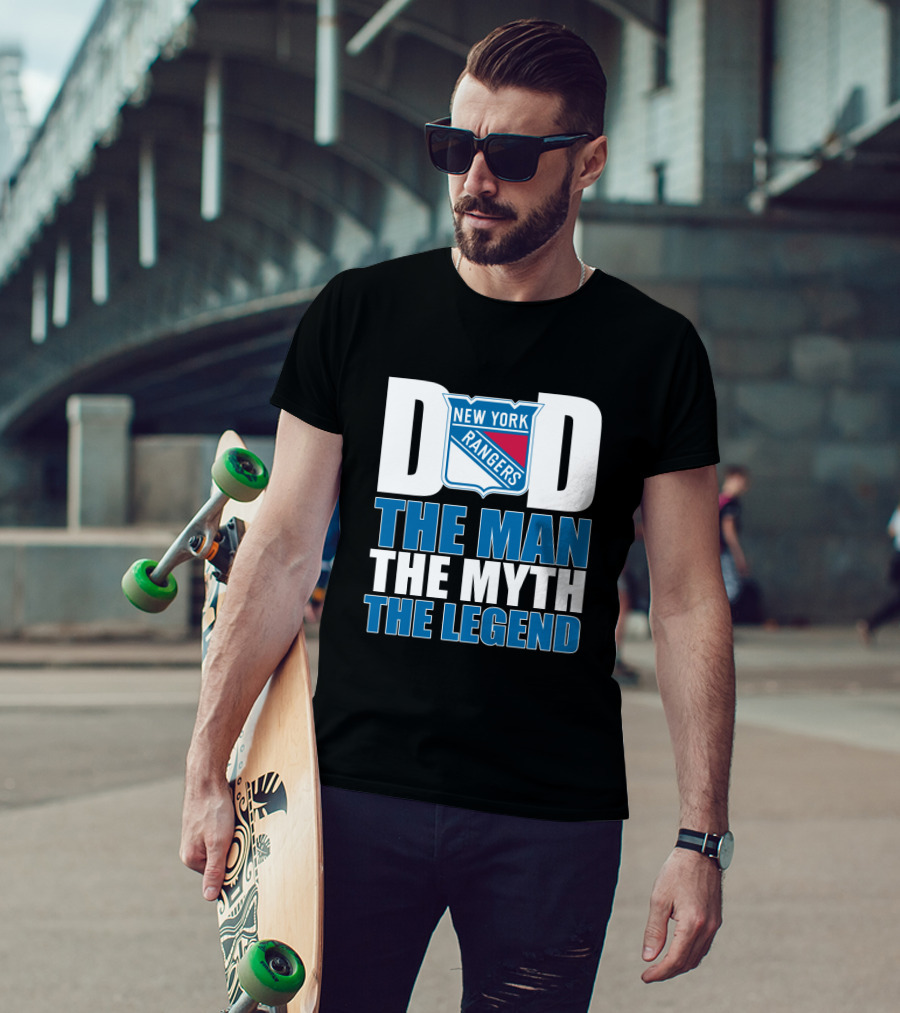 New York Rangers Dad The Man The Myth The Legend T-Shirt