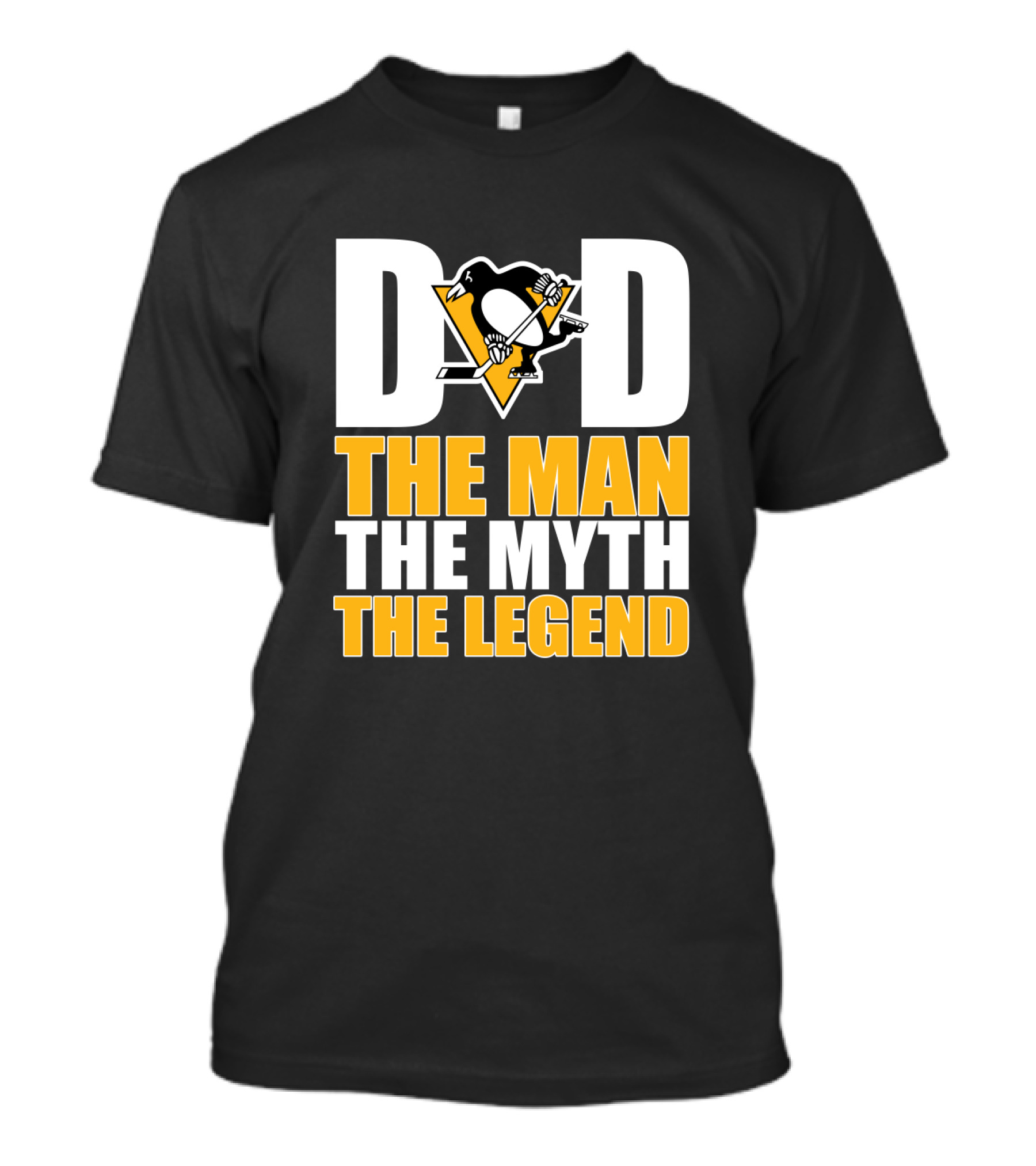 Pittsburgh Penguins Dad The Man The Myth The Legend Nhl Hockey T-Shirt
