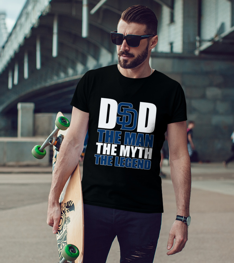 San Diego Padres Dad The Man The Myth The Legend T-Shirt