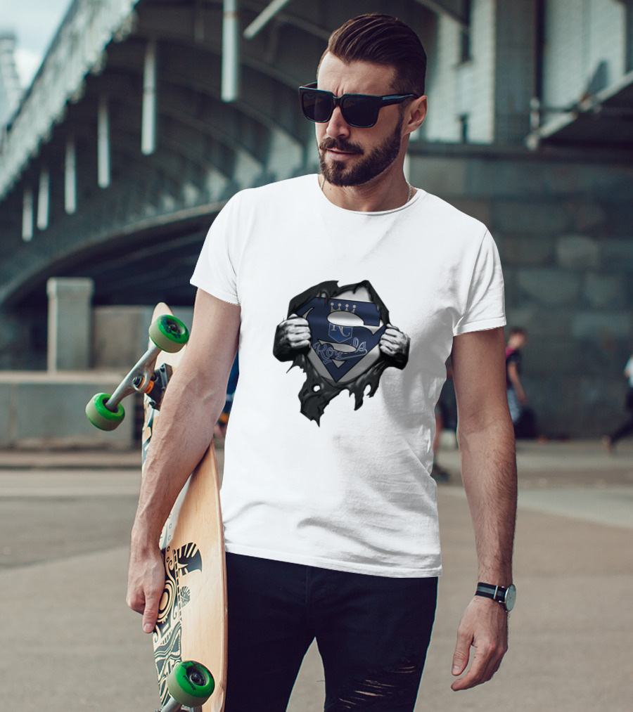 Kansas City Royals Superman Logo Fan Crossover T-Shirt