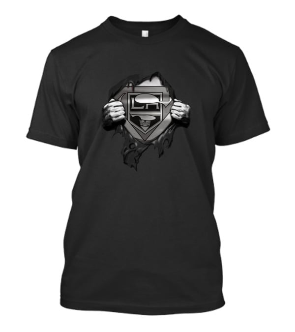 Los Angeles Kings Superman Logo Fan Crossover T-Shirt