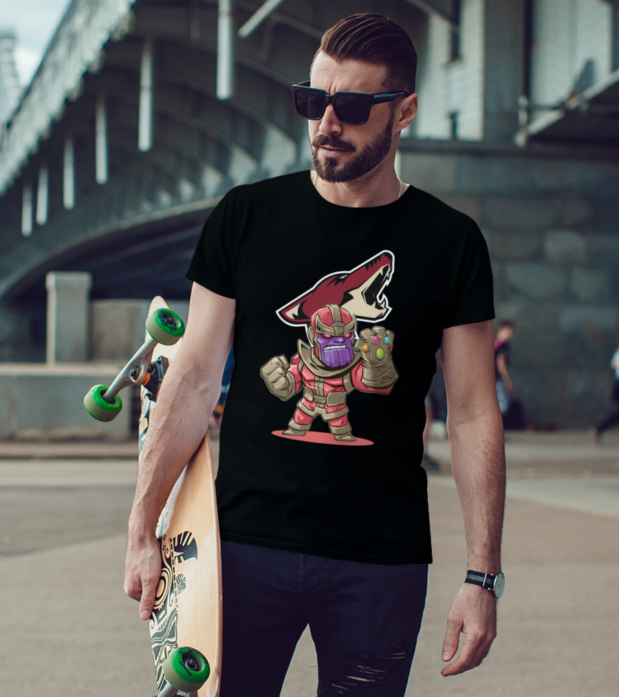 Arizona Coyotes Fans Marvel Thanos Mashup T-Shirt