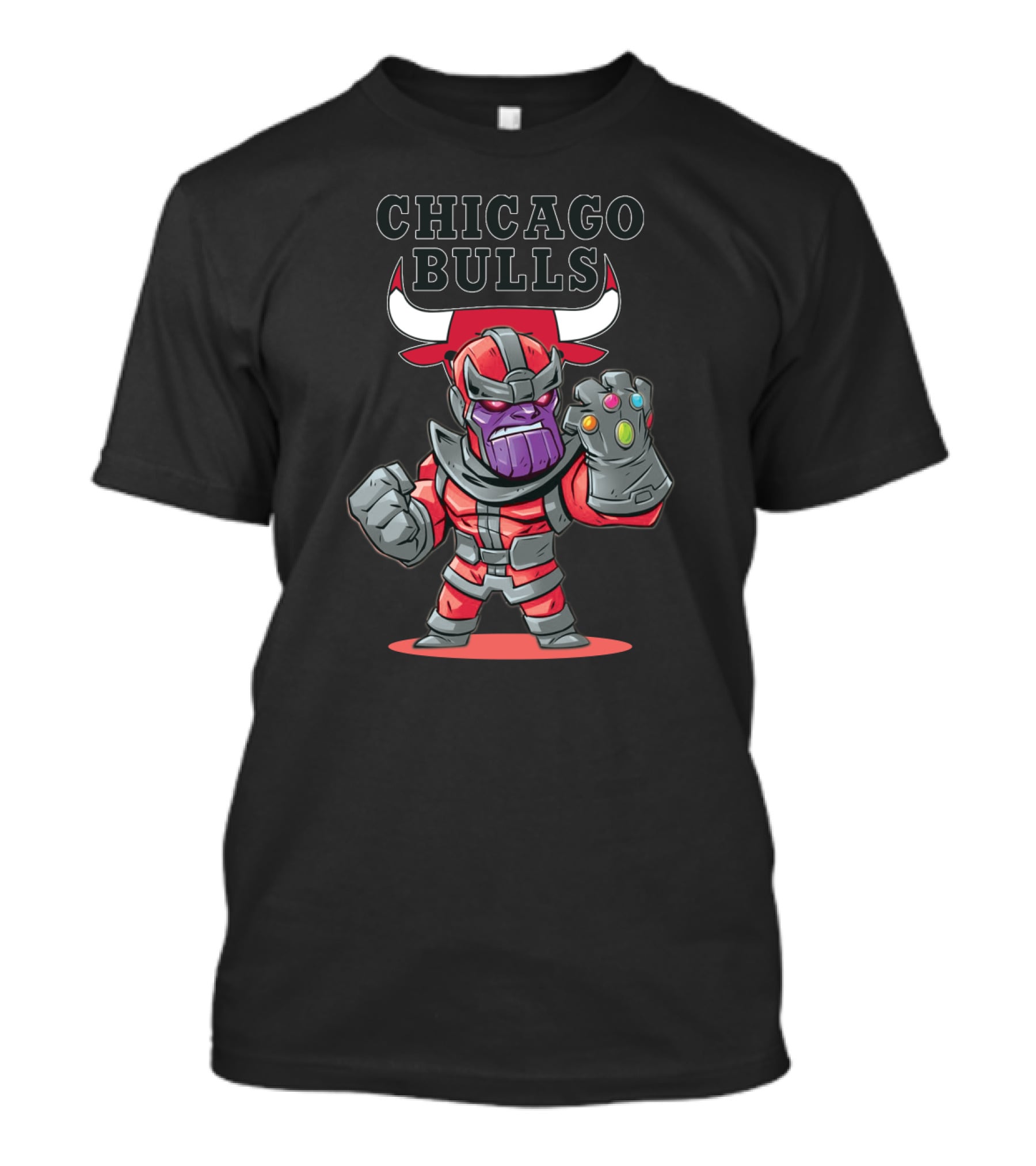 Chicago Bulls Thanos Crossover Fans Avengers Comics T-Shirt
