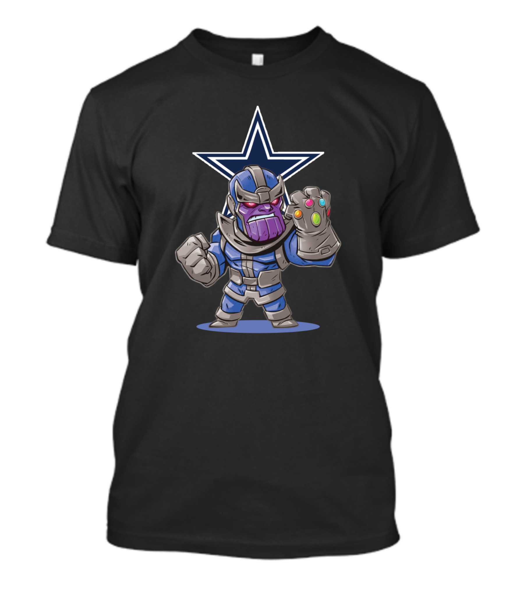 Thanos Dallas Cowboys Infinity Gauntlet Star T-Shirt