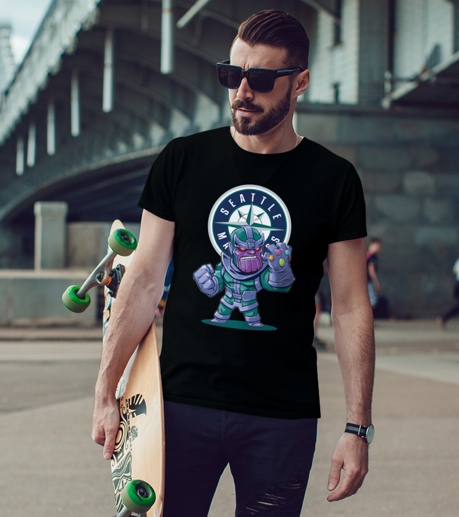 Seattle Mariners Fans Meet Iconic Thanos Character Crossover T-Shirt
