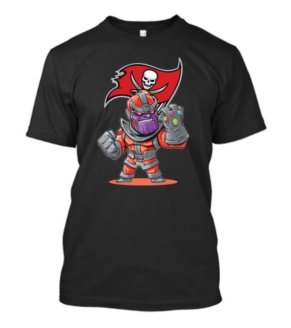 Thanos Tampa Bay Buccaneers Fans Crossover Character With Infinity Gauntlet T-Shirt