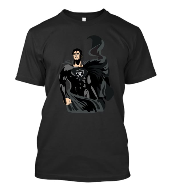 Superman Raiders Emblem Football Enthusiasts T-Shirt