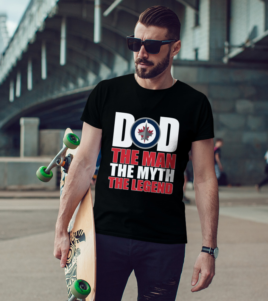 Winnipeg Jets Dad The Man The Myth The Legend T-Shirt