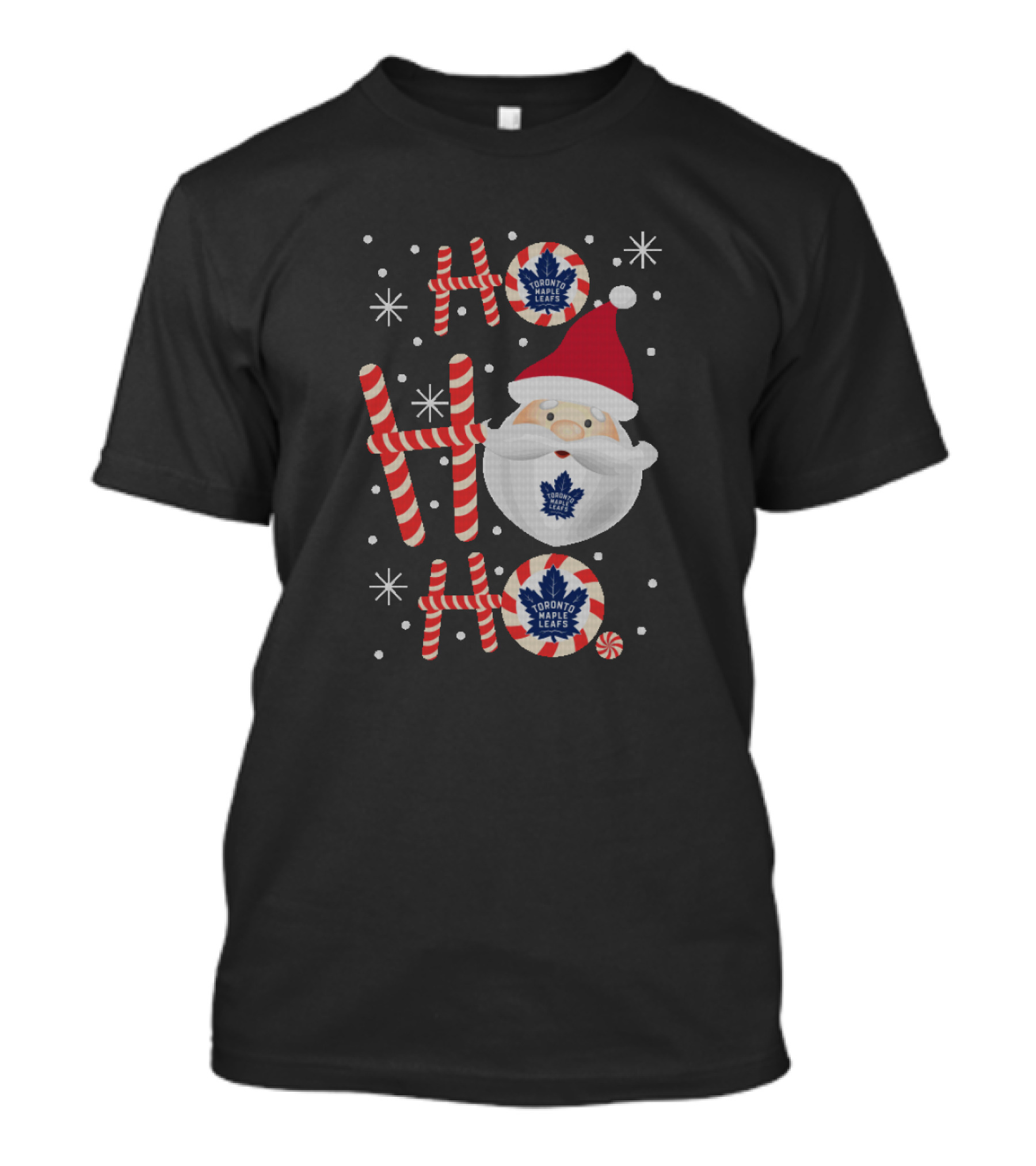 Toronto Maple Leafs Santa Claus Ho Ho Ho Christmas Celebration For Fans T-Shirt