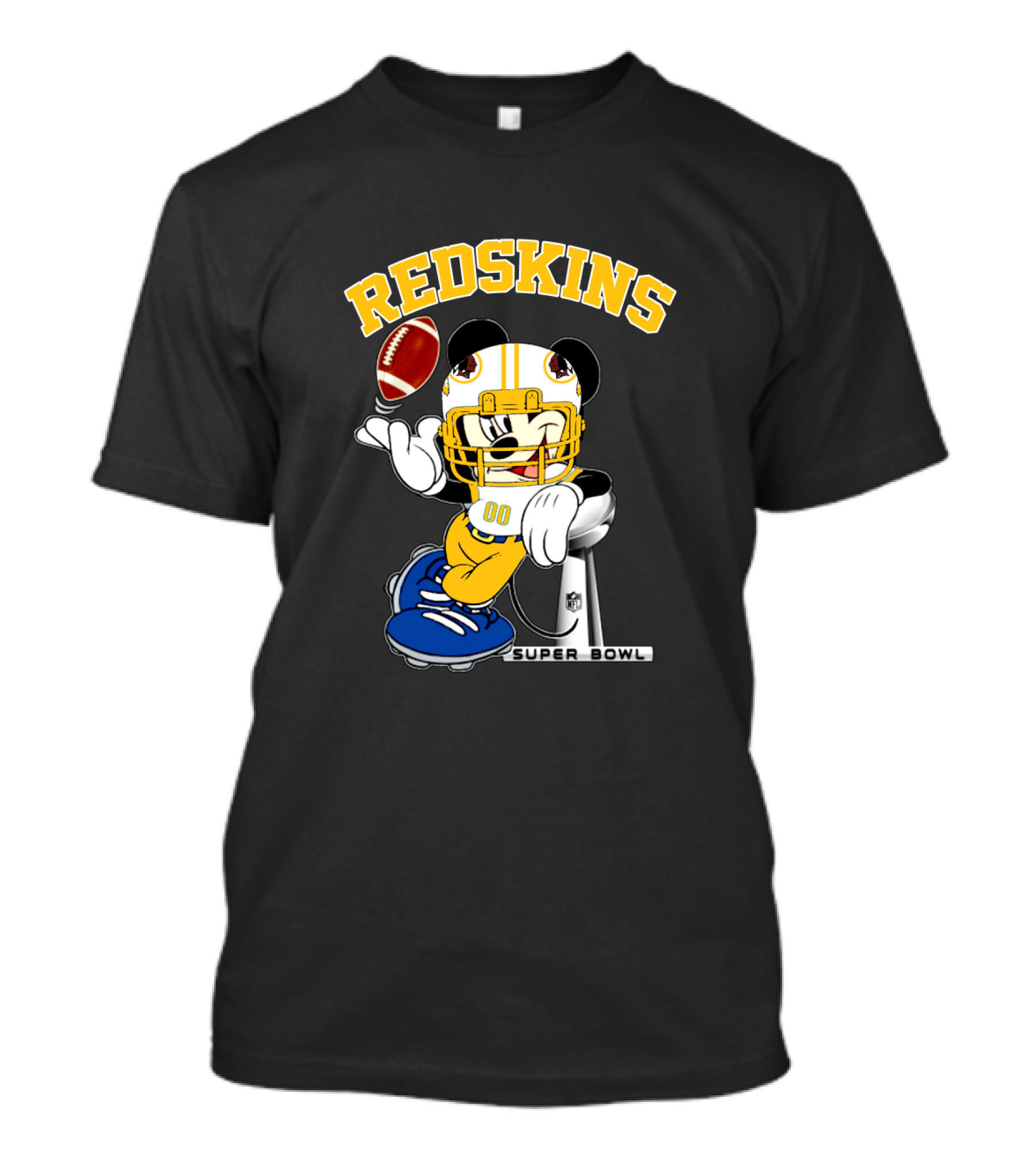 Redskins Mickey Football Nfl Super Bowl T-Shirt