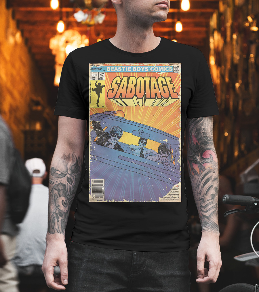 Beastie Boys Comics Sabotage 35¢ 47 Funny Ape 64B♯ Cover T-Shirt
