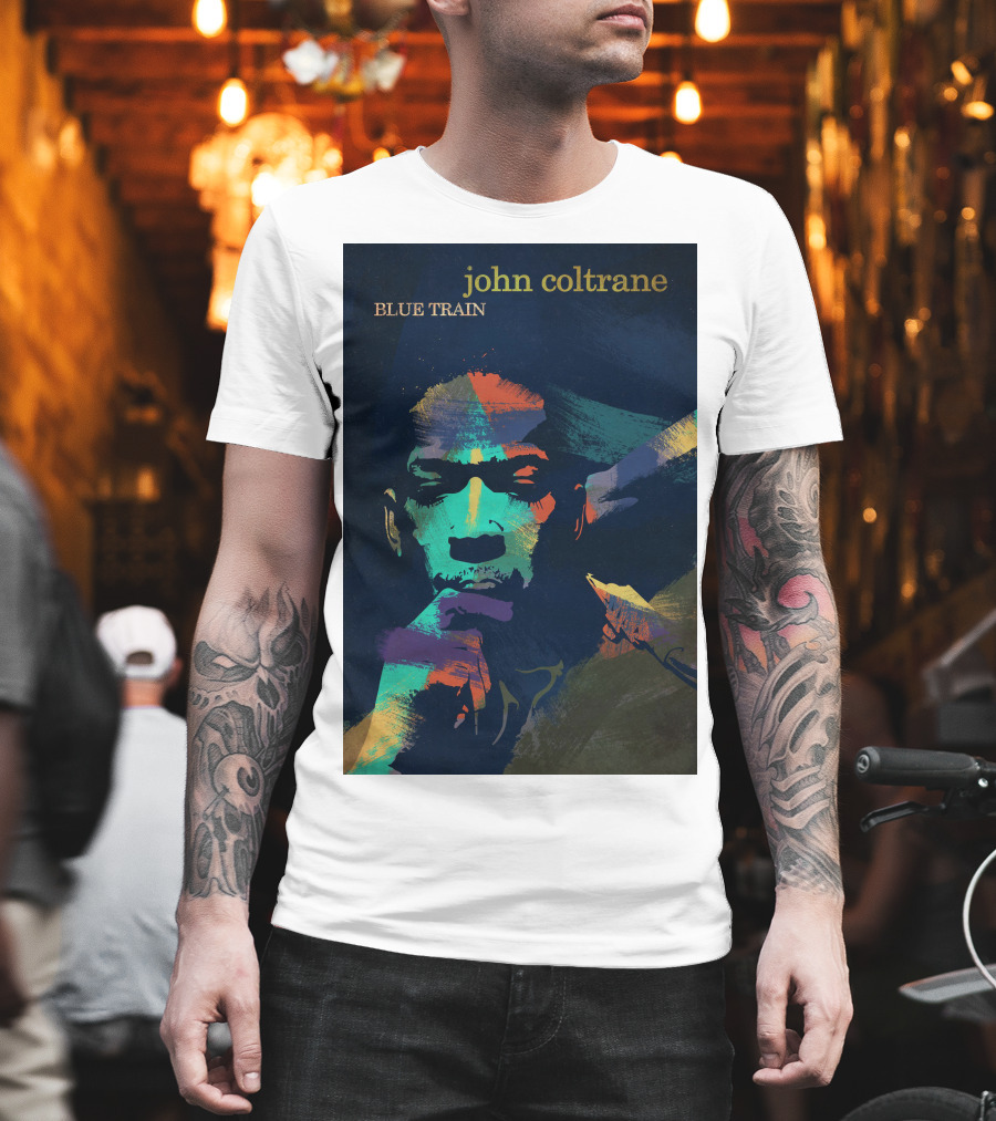 John Coltrane Blue Train Colorful Jazz Music Legend T-Shirt