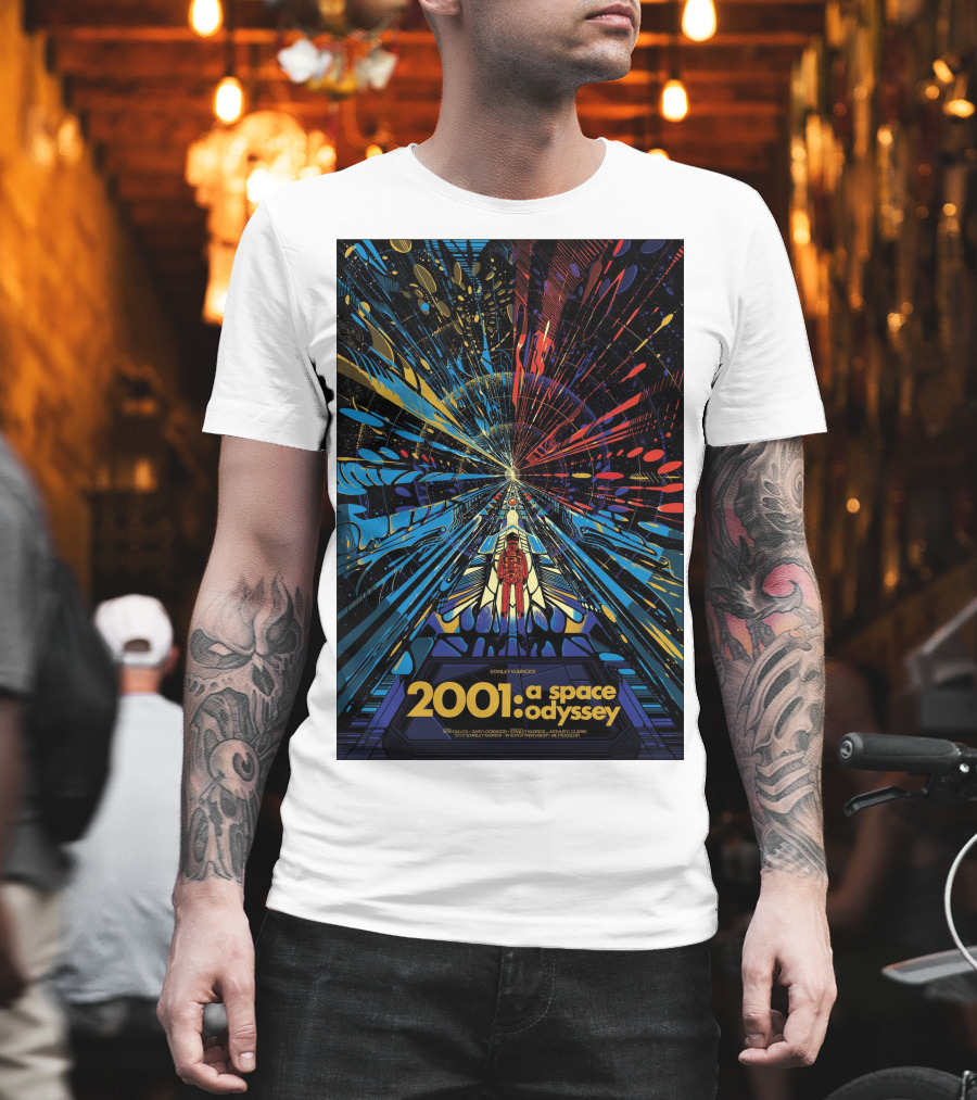2001: A Space Odyssey Sci-Fi Psychedelic Explosion Astronaut Journey T-Shirt