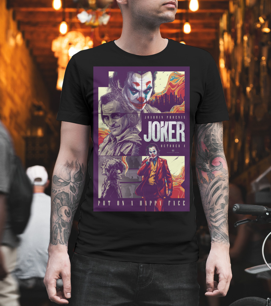 Joker Joaquin Phoenix October 4 Put On A Happy Face T-Shirt