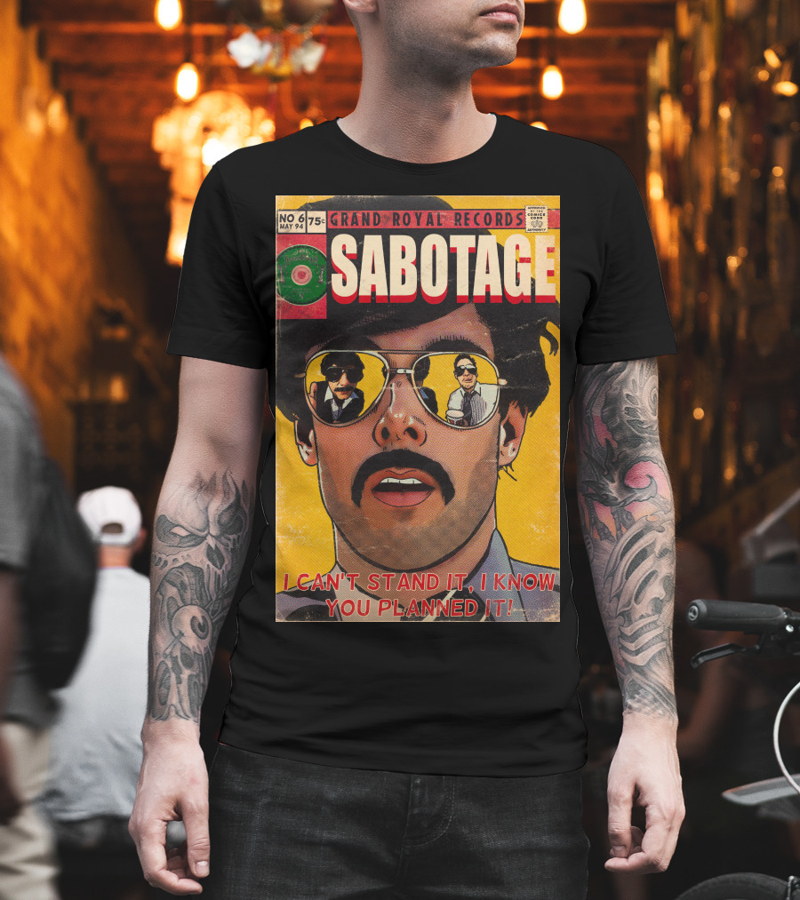 Grand Royal Records Sabotage Comic Cover No 6 May 94 I Can't Stand It I Know You Planned It T-Shirt