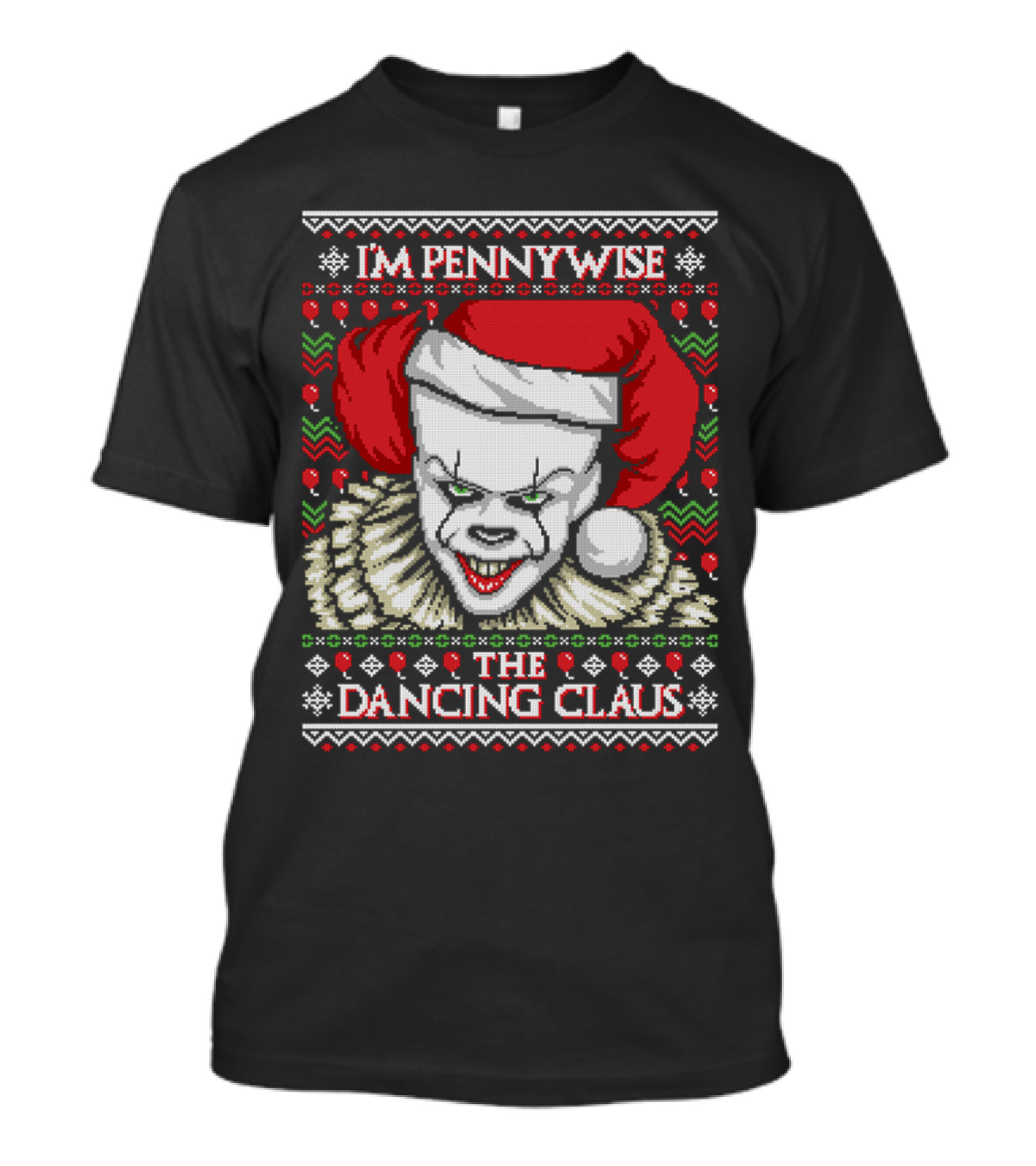 Pennywise Ugly Sweater The Dancing Claus Holiday T-Shirt