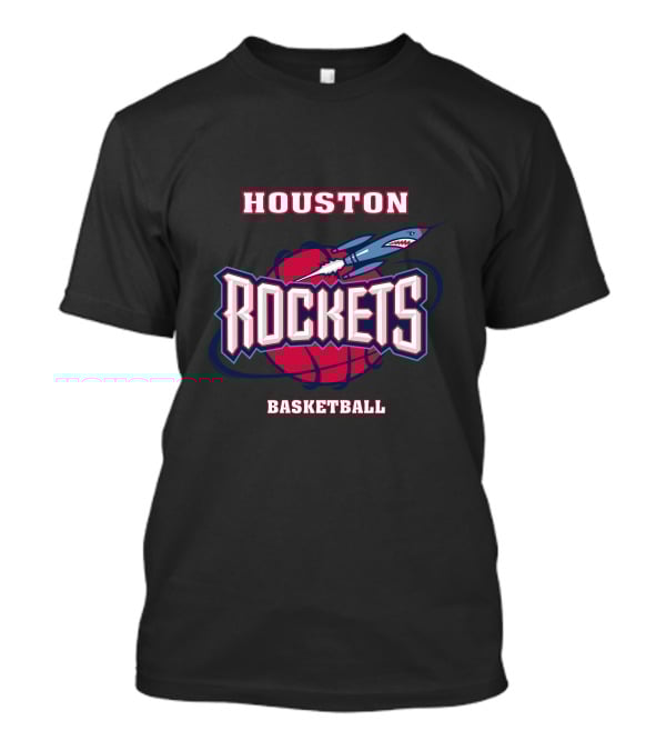 Houston Rockets Basketball Shark Rocket T-Shirt