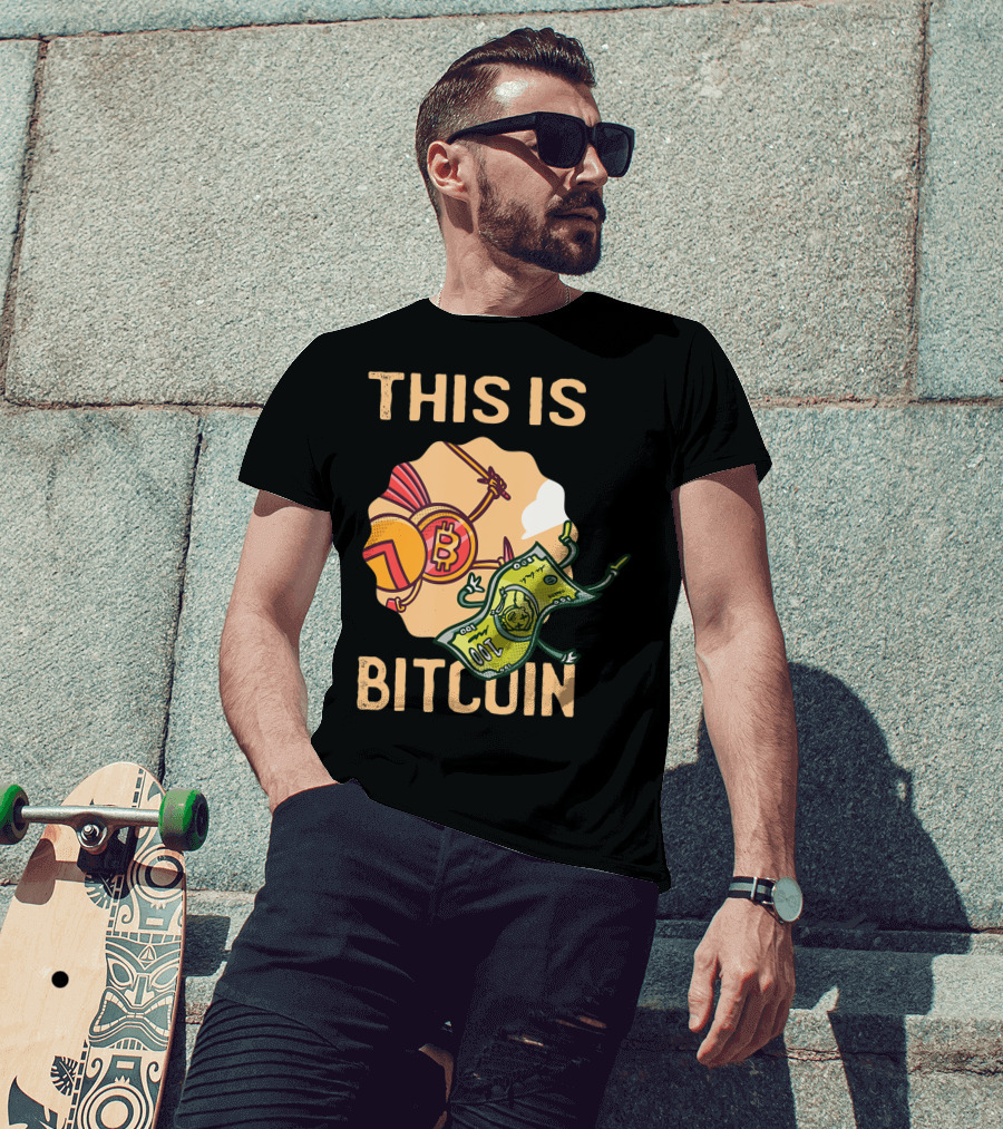 This Is Bitcoin Crypto Hodl Hold Shares Spartan Capital Bull Bear T-Shirt