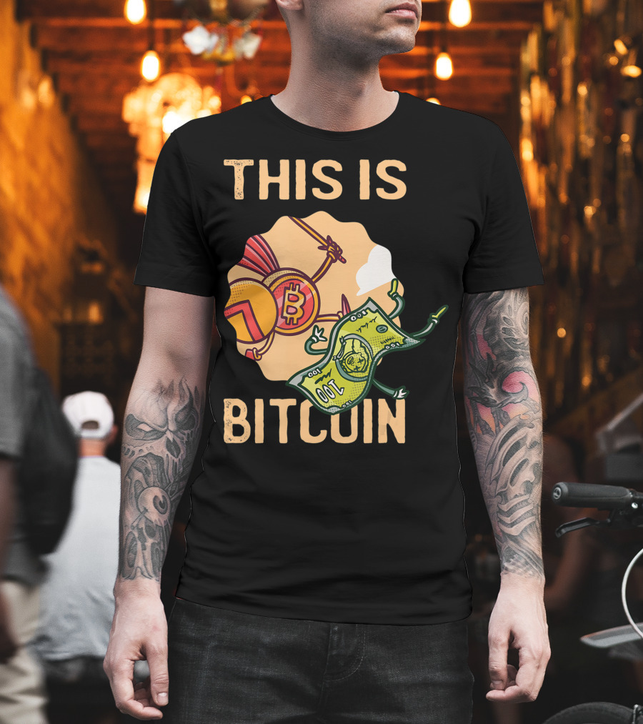 This Is Bitcoin Crypto Hodl Hold Shares Spartan Capital Bull Bear T-Shirt