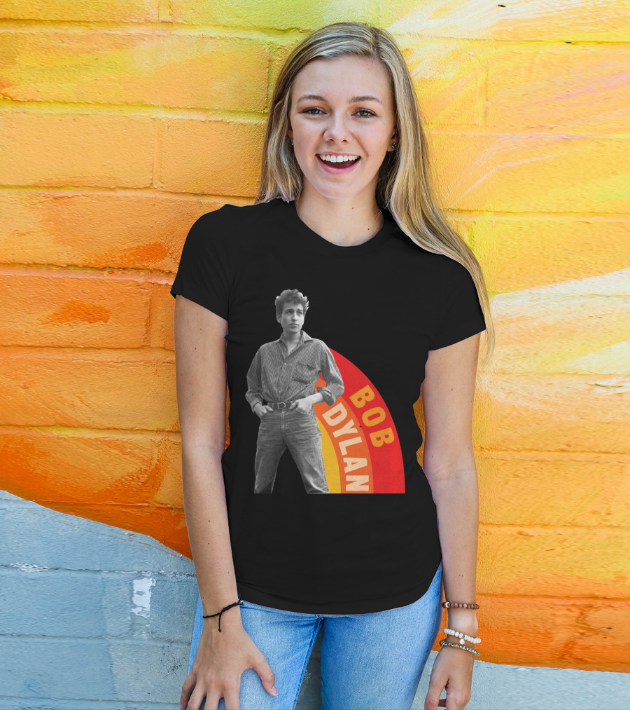 Bob Dylan Rainbow Photo T-Shirt