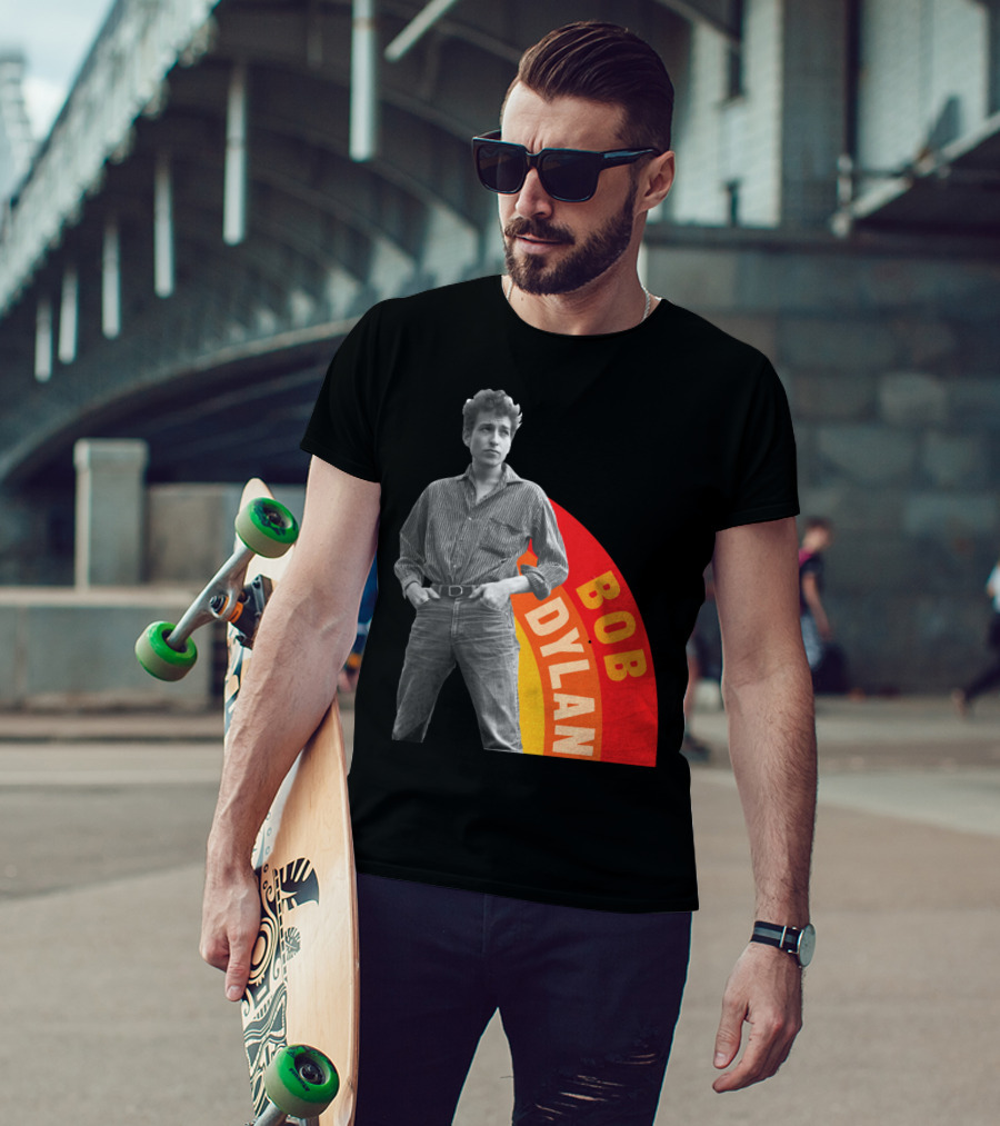Bob Dylan Rainbow Photo T-Shirt