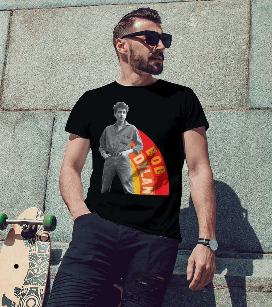 Bob Dylan Rainbow Photo T-Shirt