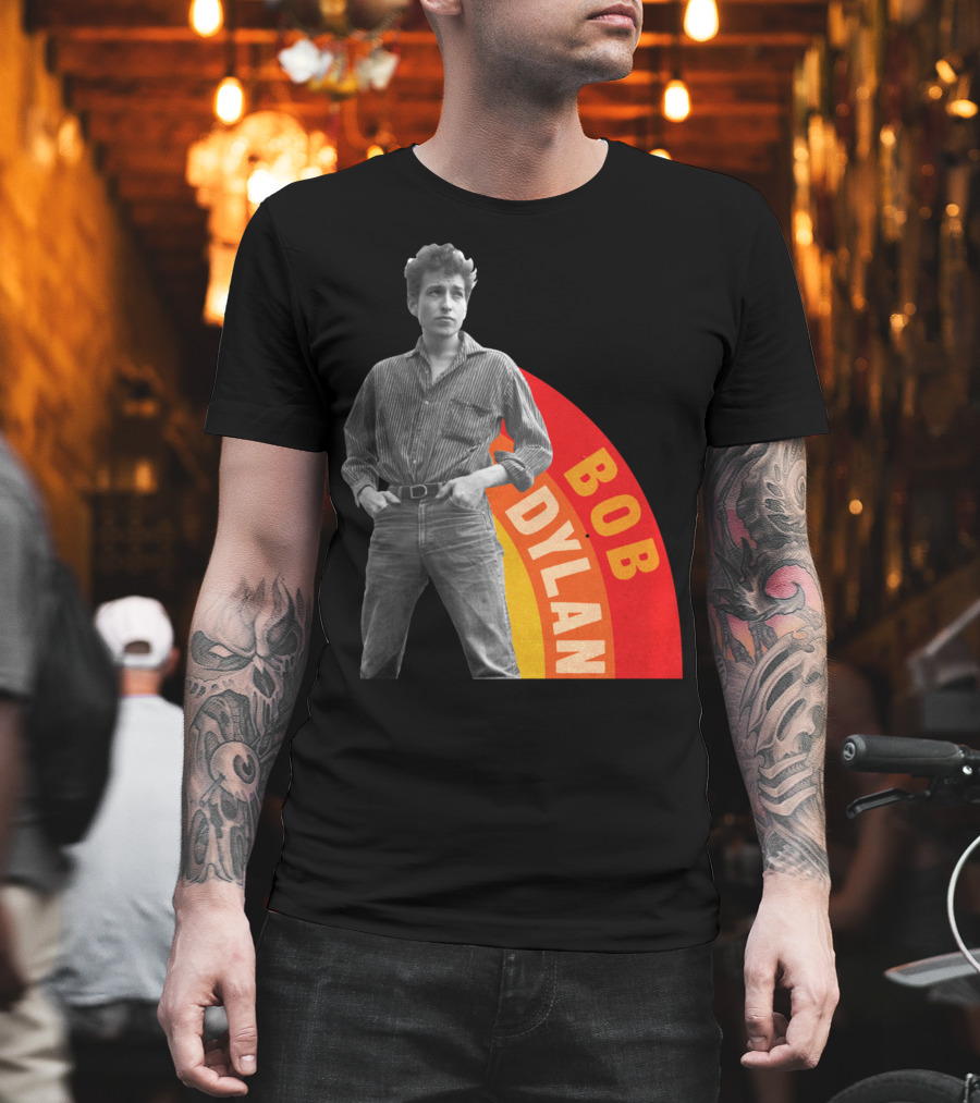 Bob Dylan Rainbow Photo T-Shirt