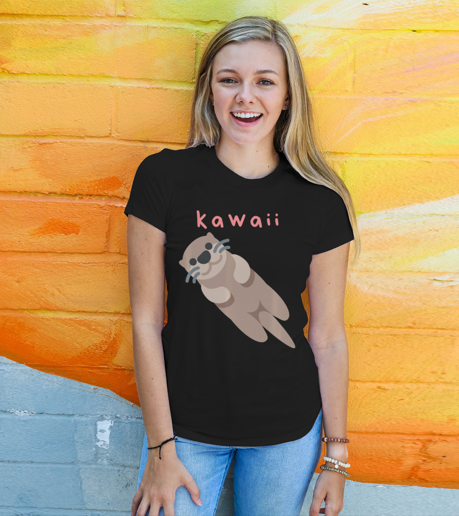 Kawaii Japanese Cute Sea Otter T-Shirt