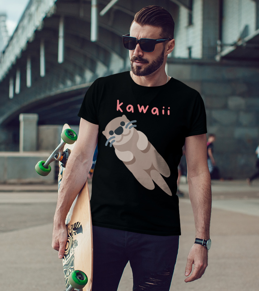 Kawaii Japanese Cute Sea Otter T-Shirt