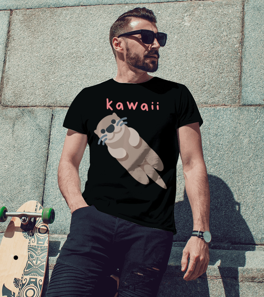 Kawaii Japanese Cute Sea Otter T-Shirt