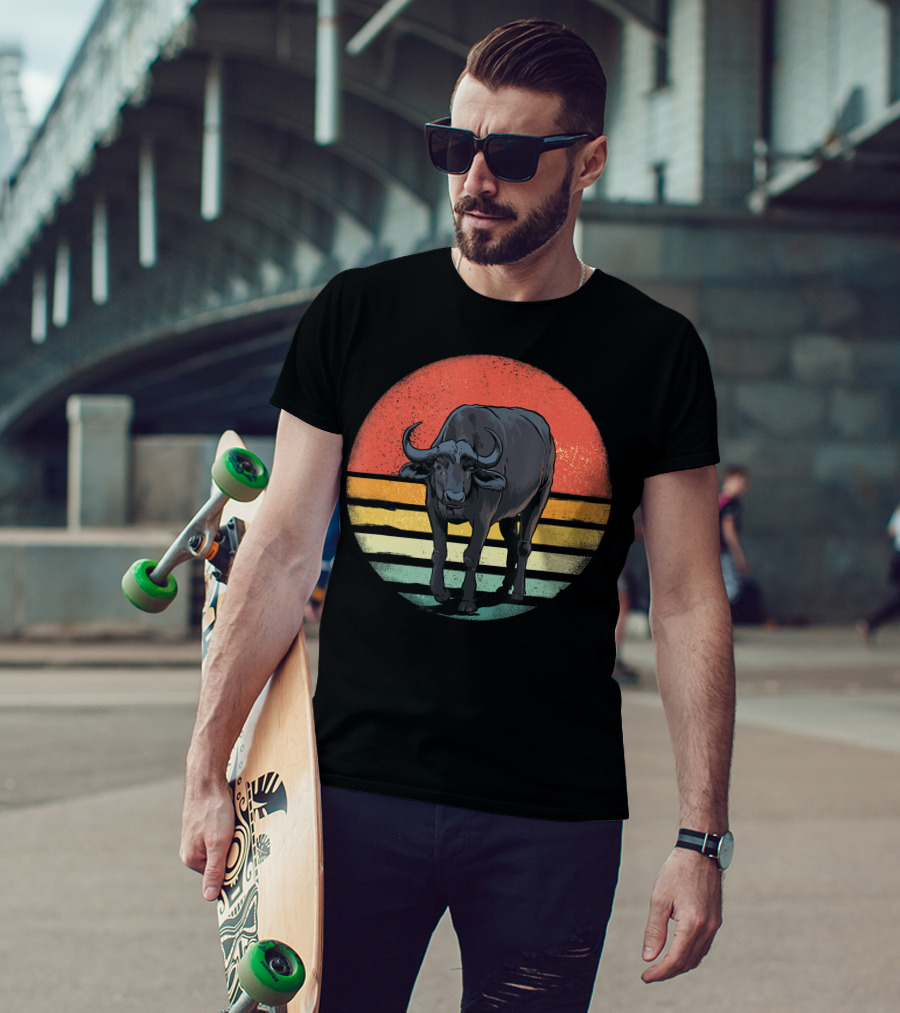 Retro Vintage Buffalo Nature Lover T-Shirt