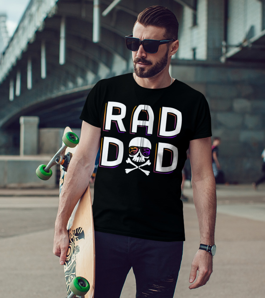 Ripple Junction Rad Dad Skull With Sunglasses T-Shirt