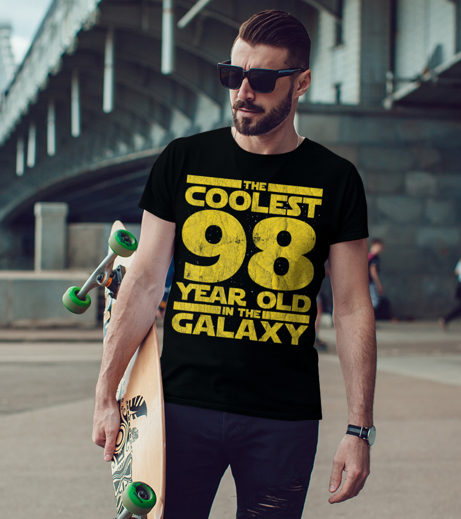 The Coolest 98 Year Old In The Galaxy Sci Fi 1923 Mens Womens Birthday T-Shirt