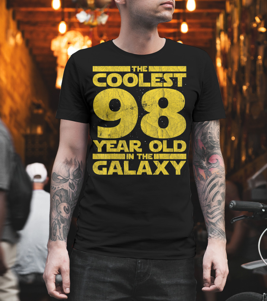 The Coolest 98 Year Old In The Galaxy Sci Fi 1923 Mens Womens Birthday T-Shirt