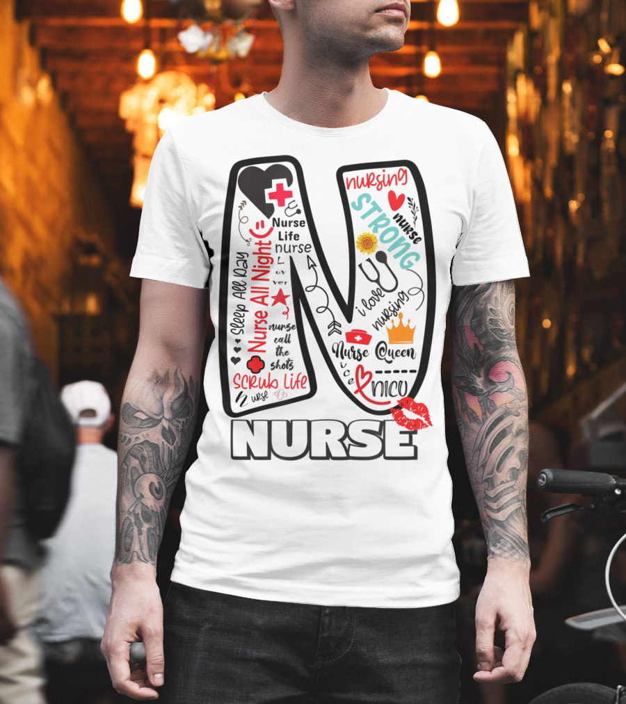 Nurse Life Nurse Strong Nurse Queen Nurse All Night Nursing Scrub Life T-Shirt
