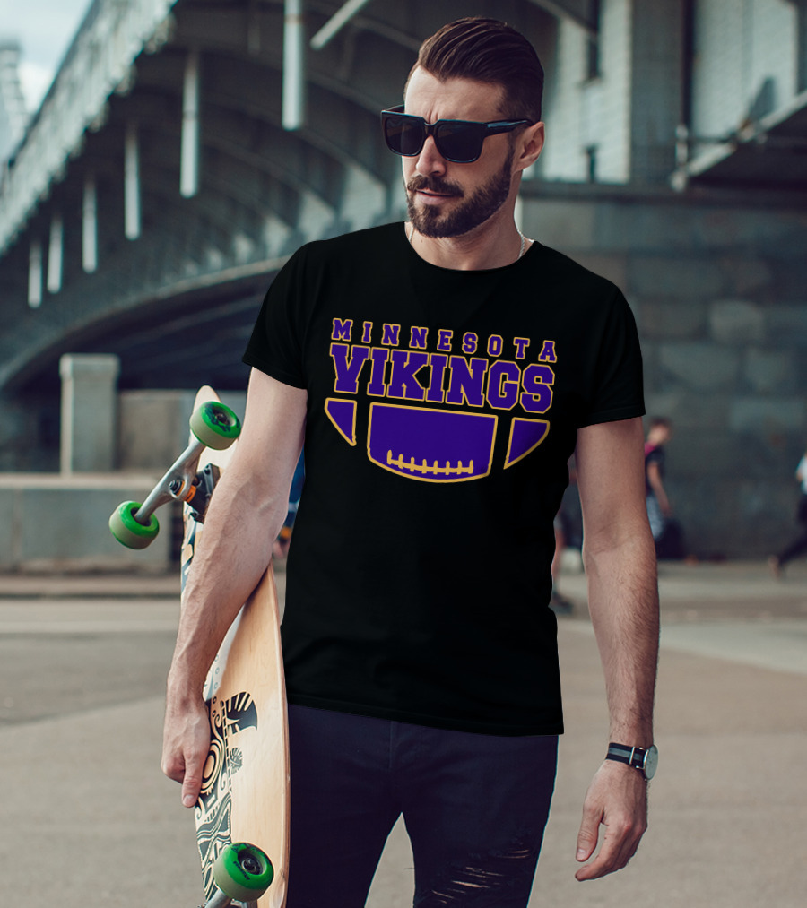 Minnesota Vikings Football Helmet Emblem T-Shirt
