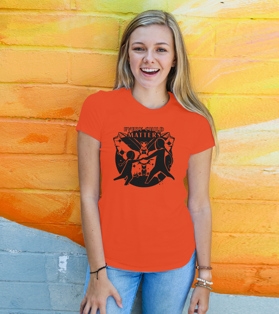 Every Child Matters Flying Back Home Butterfly Connection T-Shirt