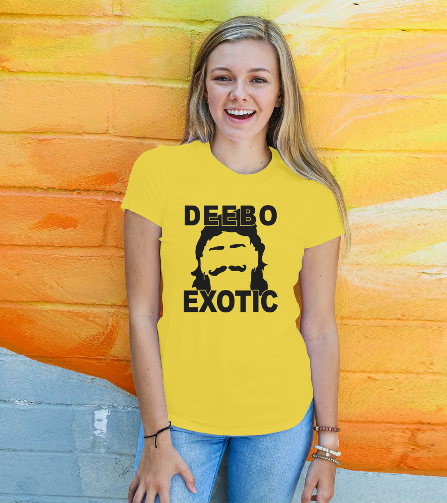DEEB0 EX0TIC Μullet Mustache T-Shirt