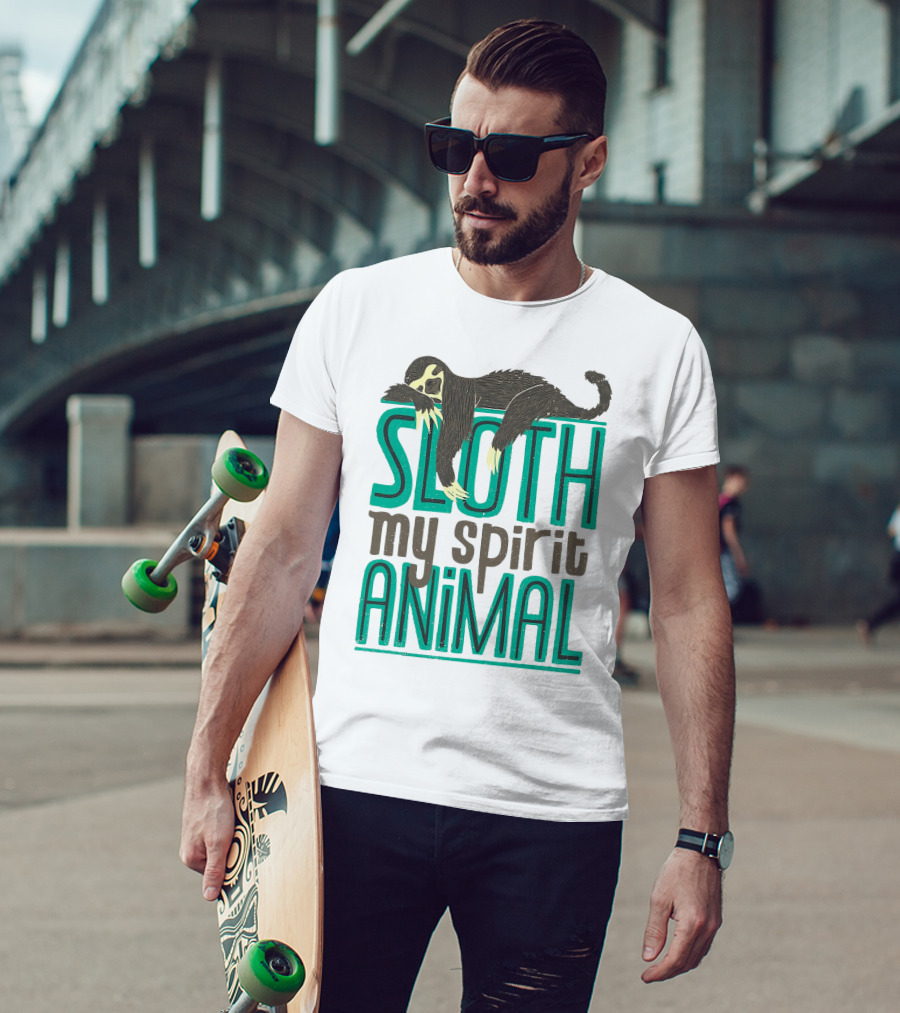 Sloth Sloth My Spirit Animal Relaxed Creature T-Shirt