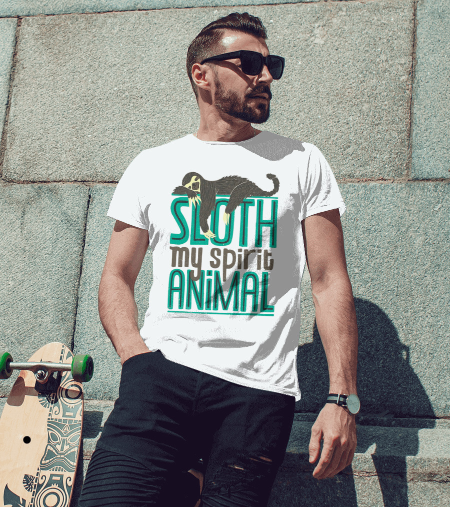 Sloth Sloth My Spirit Animal Relaxed Creature T-Shirt