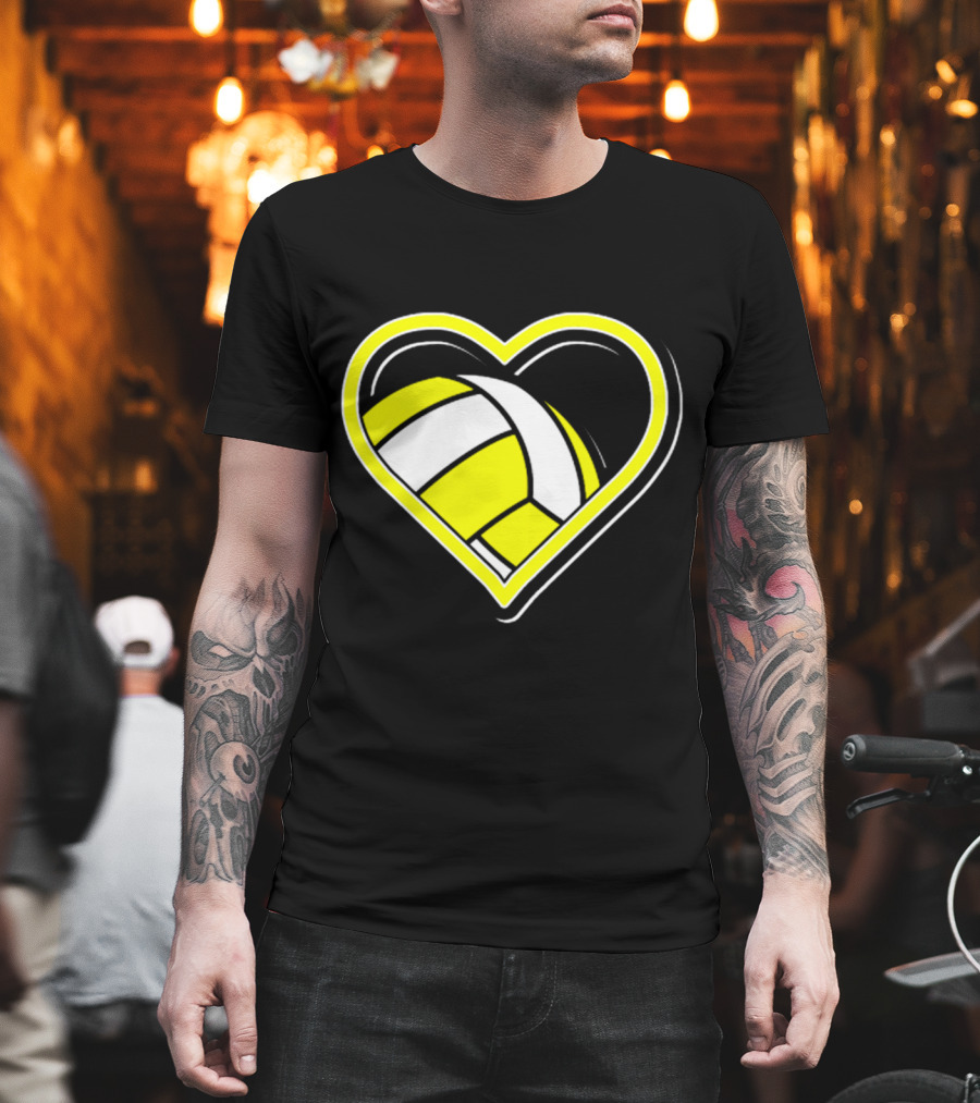 Heart-Shaped Volleyball Passion T-Shirt