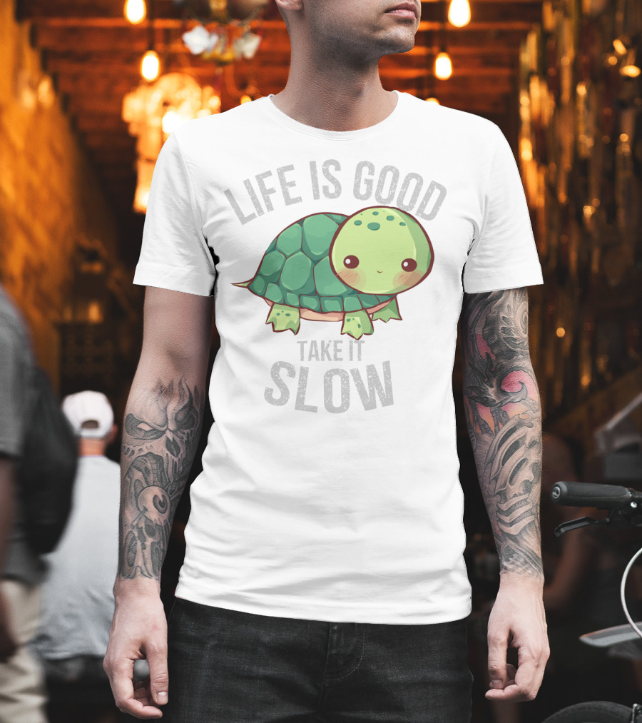 Life Is Good Take It Slow Turtle T-Shirt