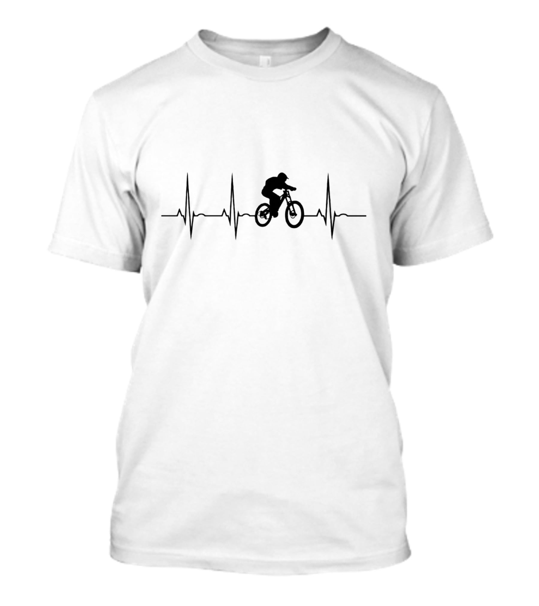 Heartbeat BMX MTB Mountainbike Downhill Bike Rider Pulse T-Shirt