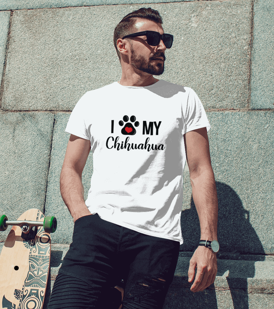 I Paw Heart My Chihuahua T-Shirt