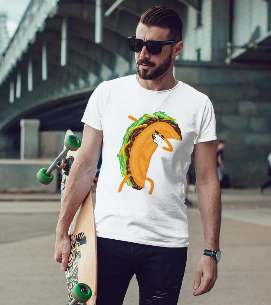 Tacos Tacos Tacos Tacos Dancing Taco Character T-Shirt