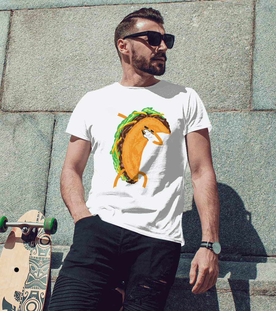 Tacos Tacos Tacos Tacos Dancing Taco Character T-Shirt
