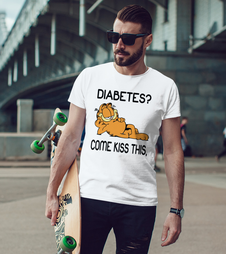 Diabetes Come Kiss This Garfield T-Shirt