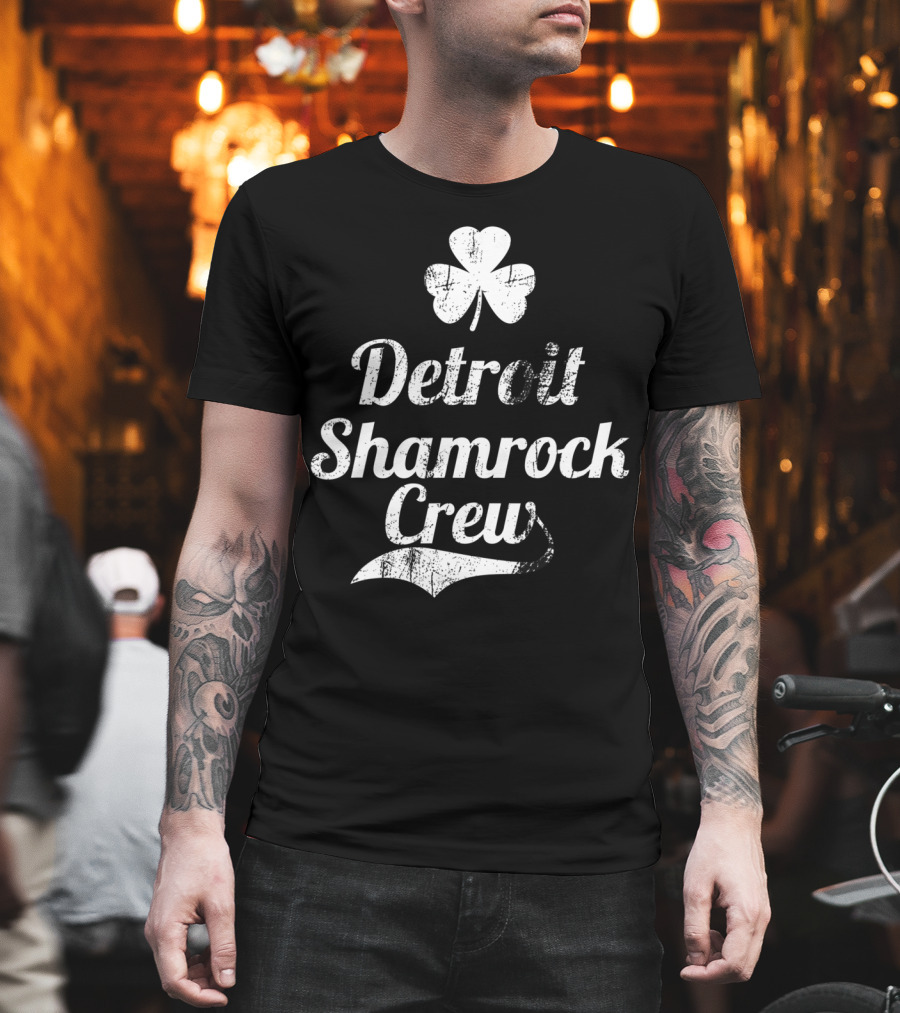 Detroit Shamrock Crew St Patricks Day Parade Irish T-Shirt