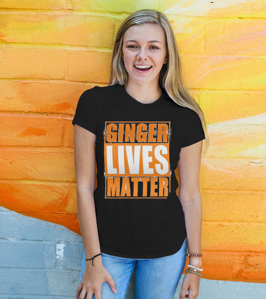 Ginger Lives Matter Funny Gingers Redhead T-Shirt